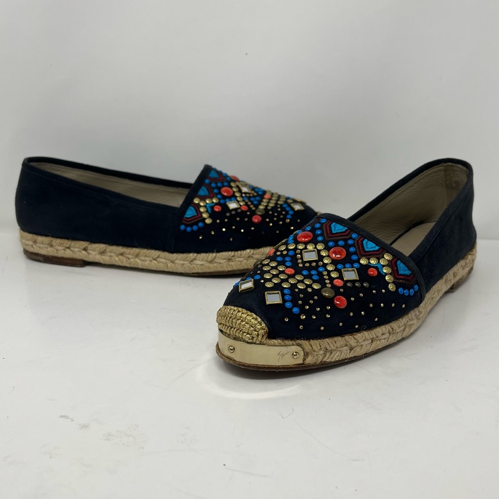 Giuseppe Zanotti Suede embellished Espandrille EU 38 - Picture 14 of 14